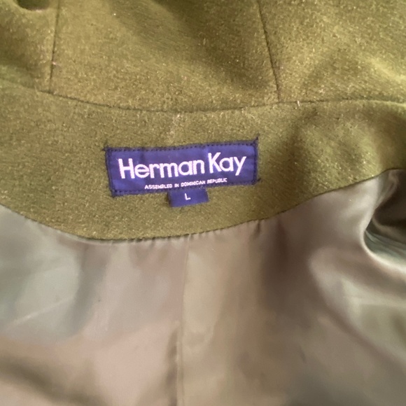 Grass Green Wool Peacoat Ensemble EUT - Picture 14 of 16